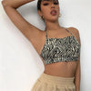 Sexy Leopard Print Backless Corset Women Halter Bandage Camisole Lingerie 2024 New Summer Crop Top Bra Tank Tops Vest Underwear - MAGUSTA BEAUTY