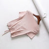Sexy V Neck Cropped Tank Tops Women Drawstring Tie Up Front Camis Candy Colors Streetwear Slim Fit Ribbed Crop Top - MAGUSTA BEAUTY