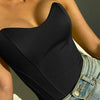 Sexy Women Tube Tops Solid Sleeveless Slim Skinny Corset Cropped Top 2024 Summer Casual Elegant Female Strapless Vest - MAGUSTA BEAUTY