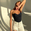 Sexy Women Tube Tops Solid Sleeveless Slim Skinny Corset Cropped Top 2024 Summer Casual Elegant Female Strapless Vest - MAGUSTA BEAUTY