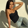Sleeveless Off Shoulder Vest Women Fashion Sexy Tops Vest Female Solid Color Summer Backless Tops For Ladies Outwear - MAGUSTA BEAUTY