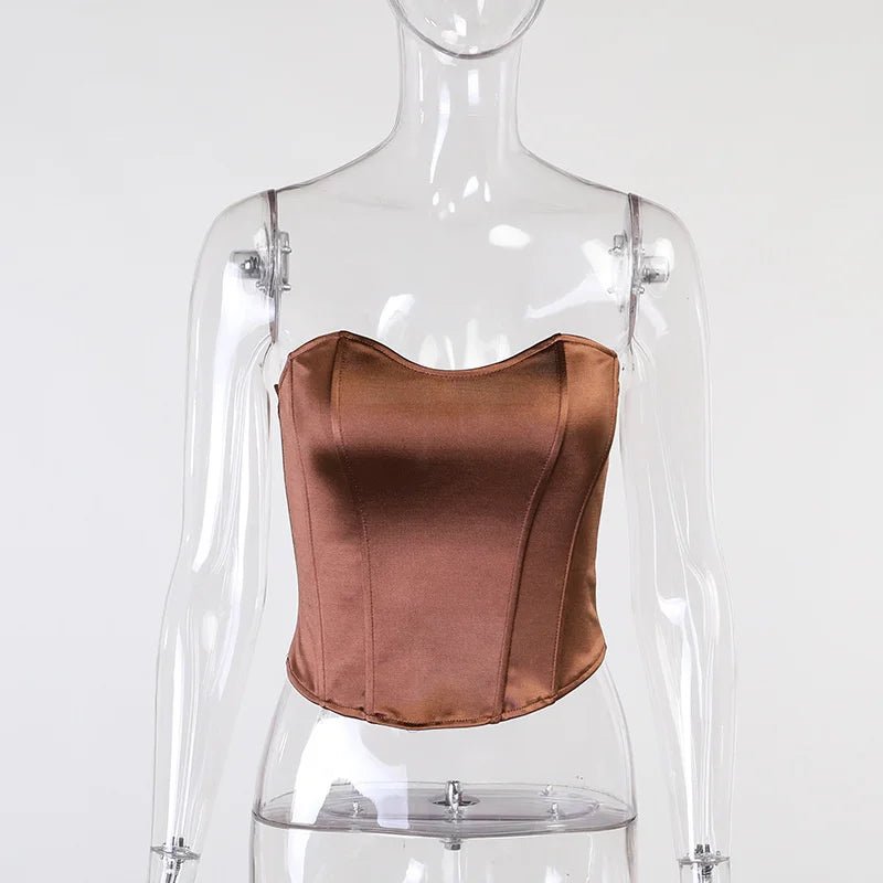 Sleeveless Off Shoulder Vest Women Fashion Sexy Tops Vest Female Solid Color Summer Backless Tops For Ladies Outwear - MAGUSTA BEAUTY