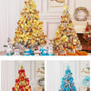 Snowy Flocked Christmas Tree PVC Realistic Frosted Pine with Artificial Snow Perfect for Store Window Displays Holiday Decor - MAGUSTA BEAUTY
