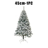 Snowy Flocked Christmas Tree PVC Realistic Frosted Pine with Artificial Snow Perfect for Store Window Displays Holiday Decor - MAGUSTA BEAUTY