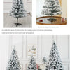 Snowy Flocked Christmas Tree PVC Realistic Frosted Pine with Artificial Snow Perfect for Store Window Displays Holiday Decor - MAGUSTA BEAUTY