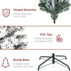 Snowy Flocked Christmas Tree PVC Realistic Frosted Pine with Artificial Snow Perfect for Store Window Displays Holiday Decor - MAGUSTA BEAUTY