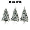 Snowy Flocked Christmas Tree PVC Realistic Frosted Pine with Artificial Snow Perfect for Store Window Displays Holiday Decor - MAGUSTA BEAUTY