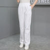 Solid Color Work Pants High Quality Women's Elastic Waist Doctor White Scrub Pants Spring Autumn Nurse Dental Care Uniform Pants - MAGUSTA BEAUTY