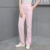 Solid Color Work Pants High Quality Women's Elastic Waist Doctor White Scrub Pants Spring Autumn Nurse Dental Care Uniform Pants - MAGUSTA BEAUTY