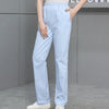 Solid Color Work Pants High Quality Women's Elastic Waist Doctor White Scrub Pants Spring Autumn Nurse Dental Care Uniform Pants - MAGUSTA BEAUTY