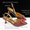 Spot Goods Italian Fashion Women Heels Elegant Color Block Design Brown Shoes And Bag Full Rhinestone Party Bag - MAGUSTA BEAUTY