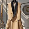 Spring Summer Jacket Vest Color Block Coffee Sleeveless Blazers Waistcoat Retro Female Outerwear All - match Fashion Office Lady - MAGUSTA BEAUTY