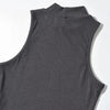 Summer Black Women Fashion Crop Top High Neck White Sleeveless Tank Tops 5 Colors - MAGUSTA BEAUTY