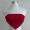 The 2025 summer new women's sexy slit strapless solid color half skirt fashion set - MAGUSTA BEAUTY