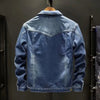 Thickened Fleece-Lined Denim Jacket Men's Loose Fit Warm Work Clothes Trendy Korean Style Versatile Plus Size Casual Wear - MAGUSTA BEAUTY