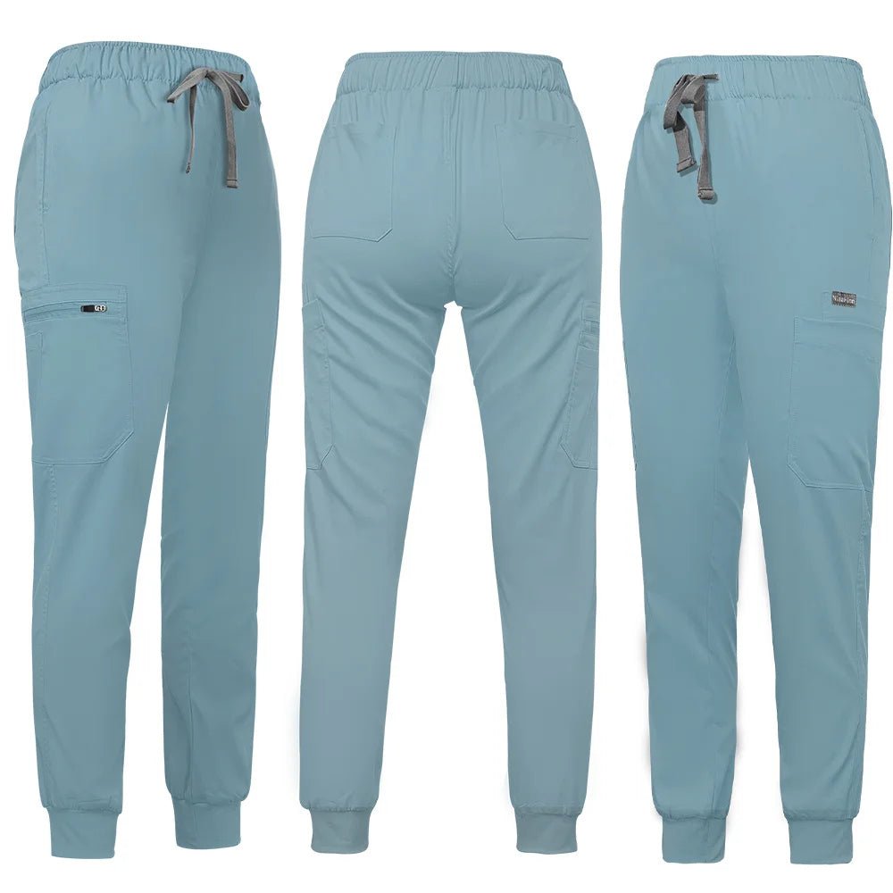 Unisex Jogger Pants Dentist Pants Solid Color Beauty Salon Nursing Men Jogging Pants Spa Uniform Pants Pet Medical Doctor Scrub - MAGUSTA BEAUTY