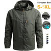 Windbreaker Men Tactical Jacket Waterproof Outdoor Hooded Coat Sports Military European Size S-5XL Field Climbing Thin Outwear - MAGUSTA BEAUTY