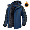 Winter Hooded Jacket Fashion Casual Warm Fleece Coat Windproof Rainproof Parka Windbreaker Men's Top - MAGUSTA BEAUTY