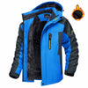 Winter Hooded Jacket Fashion Casual Warm Fleece Coat Windproof Rainproof Parka Windbreaker Men's Top - MAGUSTA BEAUTY