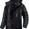 Winter Hooded Jacket Fashion Casual Warm Fleece Coat Windproof Rainproof Parka Windbreaker Men's Top - MAGUSTA BEAUTY