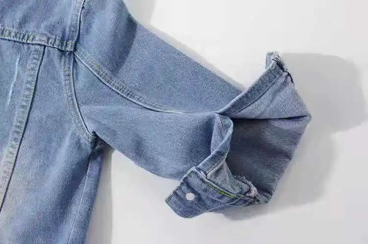 Women Denim Jacket Spring Autumn Short Coat Pink Jean Jackets Casual Tops Purple Yellow Purple Blue Loose Tops Lady Outerwear - MAGUSTA BEAUTY