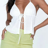 Women Halterneck Crop Tops Summer Solid Color Bandage Open Front Backless Sleeveless Green Tops y2k Streetwear - MAGUSTA BEAUTY