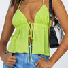 Women Halterneck Crop Tops Summer Solid Color Bandage Open Front Backless Sleeveless Green Tops y2k Streetwear - MAGUSTA BEAUTY