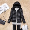 Women Puffer Jacket 15 Colors Plus Size 5XL 6XL 7XL 2025 New Spring Autumn Female Ultra Lightweight Packable Hooded Down Coats - MAGUSTA BEAUTY