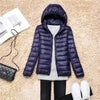 Women Puffer Jacket 15 Colors Plus Size 5XL 6XL 7XL 2025 New Spring Autumn Female Ultra Lightweight Packable Hooded Down Coats - MAGUSTA BEAUTY