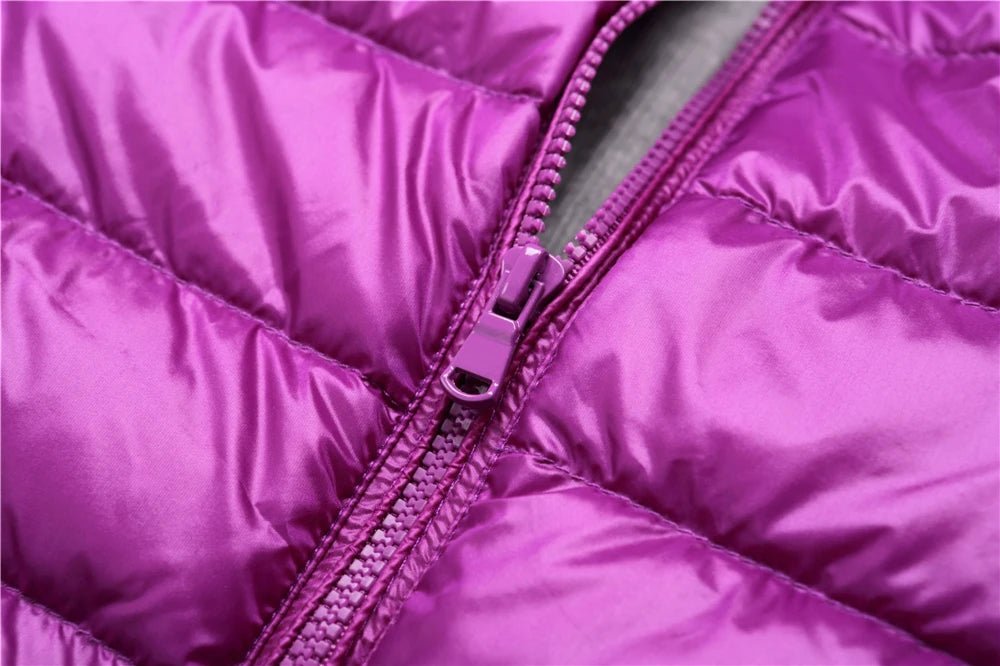 Women Puffer Jacket 15 Colors Plus Size 5XL 6XL 7XL 2025 New Spring Autumn Female Ultra Lightweight Packable Hooded Down Coats - MAGUSTA BEAUTY