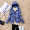 Women Puffer Jacket 15 Colors Plus Size 5XL 6XL 7XL 2025 New Spring Autumn Female Ultra Lightweight Packable Hooded Down Coats - MAGUSTA BEAUTY