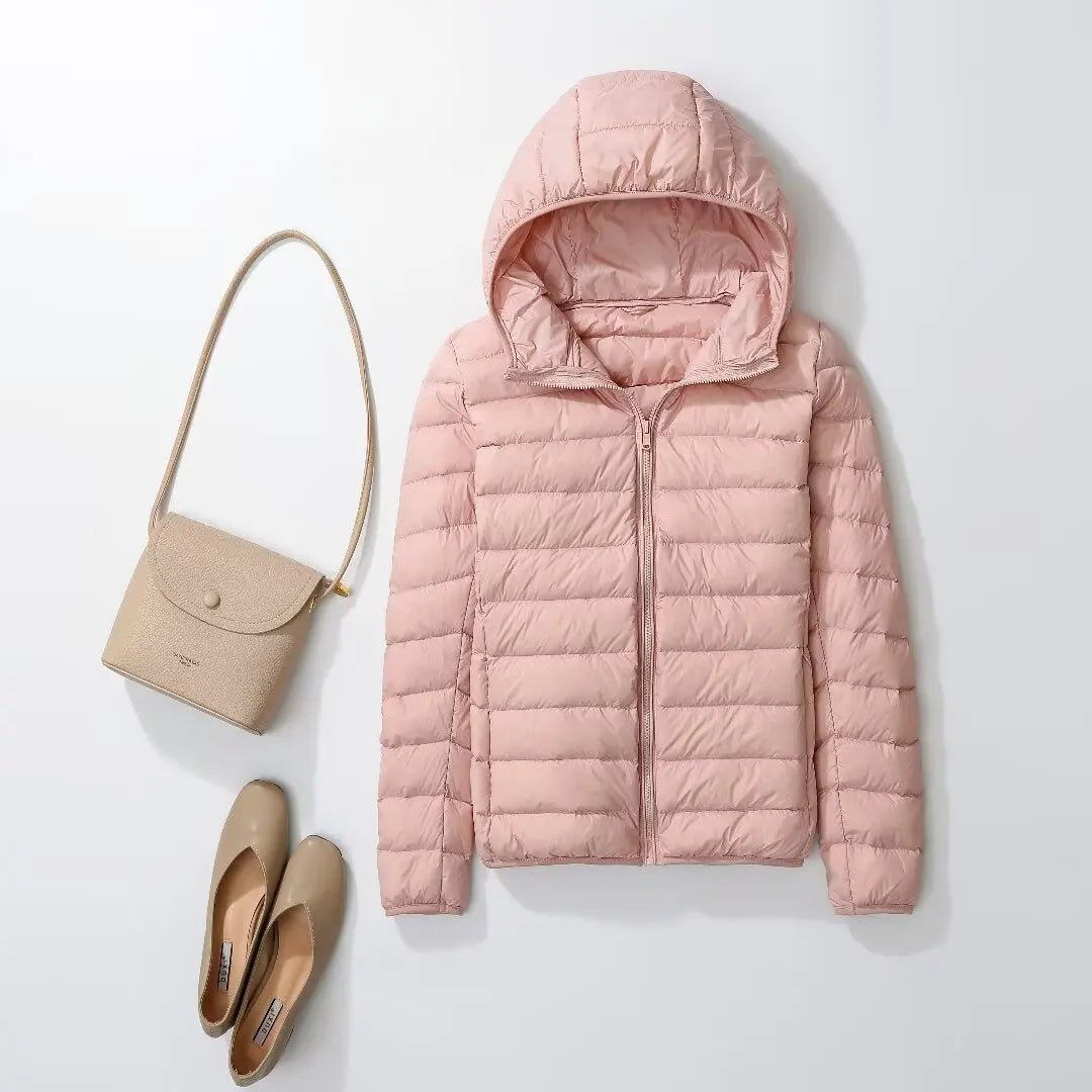 Women Puffer Jacket 15 Colors Plus Size 5XL 6XL 7XL 2025 New Spring Autumn Female Ultra Lightweight Packable Hooded Down Coats - MAGUSTA BEAUTY