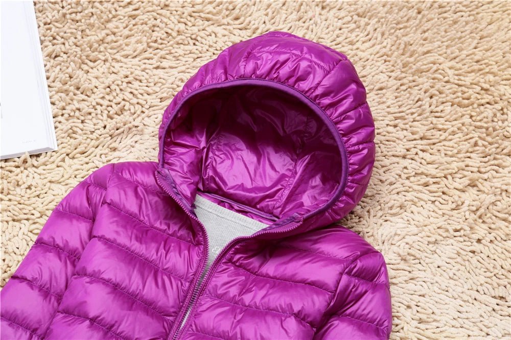 Women Puffer Jacket 15 Colors Plus Size 5XL 6XL 7XL 2025 New Spring Autumn Female Ultra Lightweight Packable Hooded Down Coats - MAGUSTA BEAUTY