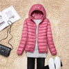 Women Puffer Jacket 15 Colors Plus Size 5XL 6XL 7XL 2025 New Spring Autumn Female Ultra Lightweight Packable Hooded Down Coats - MAGUSTA BEAUTY