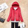 Women Puffer Jacket 15 Colors Plus Size 5XL 6XL 7XL 2025 New Spring Autumn Female Ultra Lightweight Packable Hooded Down Coats - MAGUSTA BEAUTY