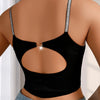 Women Seamless Crop Tops Sexy Bras Female Breathable Brassiere New Fashion Vest Solid Color Hollow Out Ribbed Intimates Lingerie - MAGUSTA BEAUTY