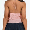 Women Sexy Halterneck Crop Tops Chic Summer Solid Color Bandage Open Front Backless Sleeveless Tank Tops for Club Streetwear Y2K - MAGUSTA BEAUTY