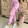 Women's Cargo Pants Casual Trousers 2026 Spring Autumn Solid Color Trend Street Pocket Design Cuff Suspenders Streetwear Women - MAGUSTA BEAUTY