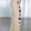 Women's Two - piece Solid Color Hanging Neck Hollow Top Sexy Perforated Slim Fit Pants Set 2026 Summer - MAGUSTA BEAUTY
