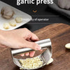 WORTHBUY Manual Stainless Steel Garlic Press, Garlic Chopped Ginger Crusher For Fruit Vegetable Tools Kitchen Accessories - MAGUSTA BEAUTY