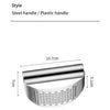 WORTHBUY Manual Stainless Steel Garlic Press, Garlic Chopped Ginger Crusher For Fruit Vegetable Tools Kitchen Accessories - MAGUSTA BEAUTY