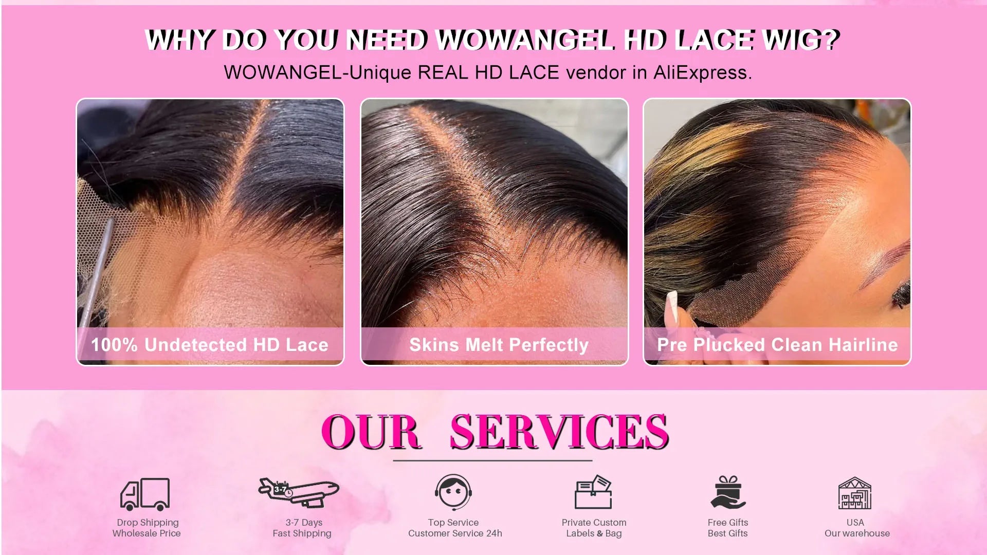 WowAngel 250% Pre Bleached 13x6 HD Lace Front Wigs 34in Glueless Straight Human Hair Wigs Pre Plucked Brazilian Hair For Women - MAGUSTA BEAUTY